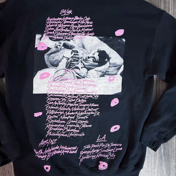 Shawn Mendes The Tour Hoodie Black Pink Graphic Sweatshirt Size Small Unisex - Picture 3 of 8